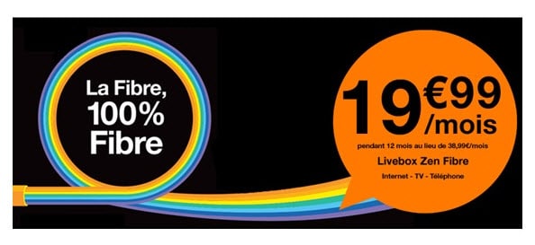Orange : La Livebox Zen Fibre à partir de 19.99 euros par mois