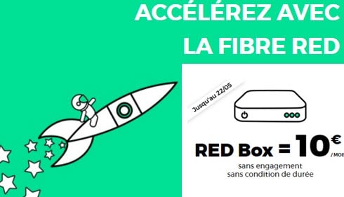 RED BY SFR : La BOX Internet Fibre ou HD à 10 euros par mois prolongée jusqu’au 22 mai