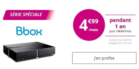 Durée Limitée : La Bbox de Bouygues Telecom à 4.99 euros par mois