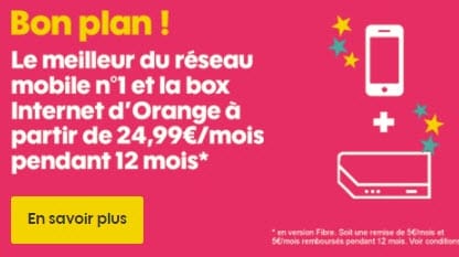 Bon plan SOSH ! La box Internet d’Orange et un forfait mobile dès 24.99 euros