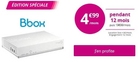 Plus que quelques jours pour profiter de la Bbox à 4.99 euros chez Bouygues Telecom !