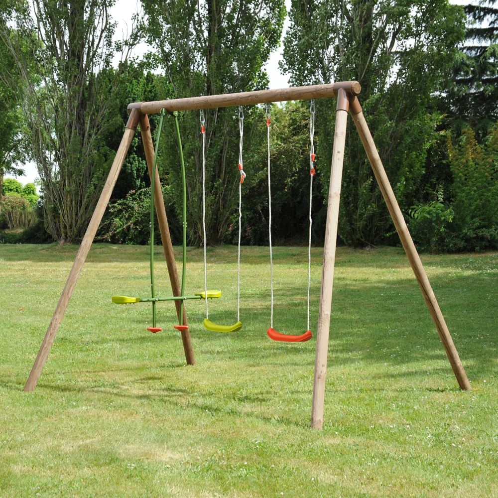 Portique deux balançoires